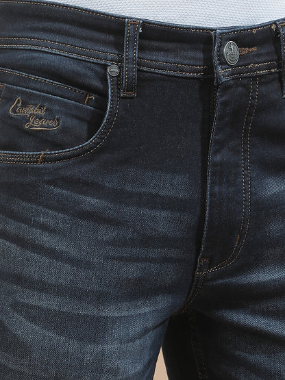 Denim Jeans for Men l Breathable & Soft with Color Fastness Slim Fit Polycotton Fabric Solid Pattern