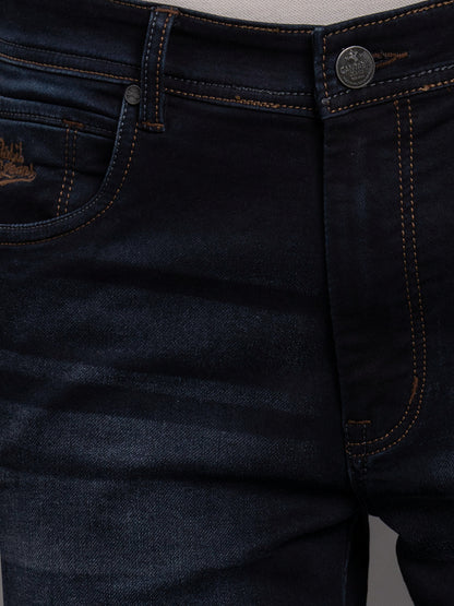 Men's Blue Ultra Narrow Fit Casual Denim Jeans