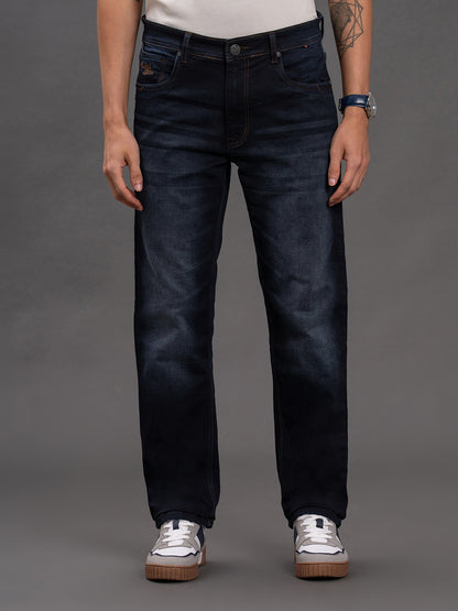 Men's Blue Ultra Narrow Fit Casual Denim Jeans