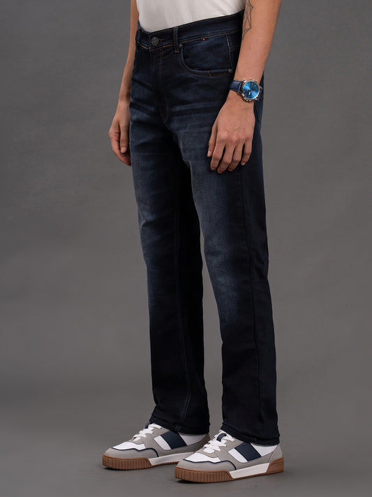 Men's Blue Slim Fit Casual Denim Jeans