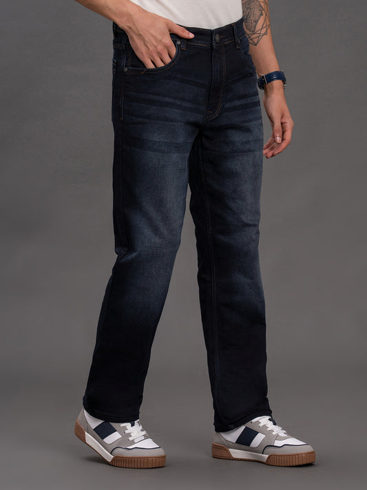 Men's Blue Slim Fit Casual Denim Jeans
