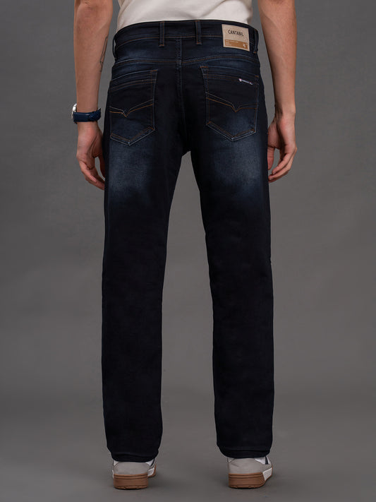 Men's Blue Slim Fit Casual Denim Jeans