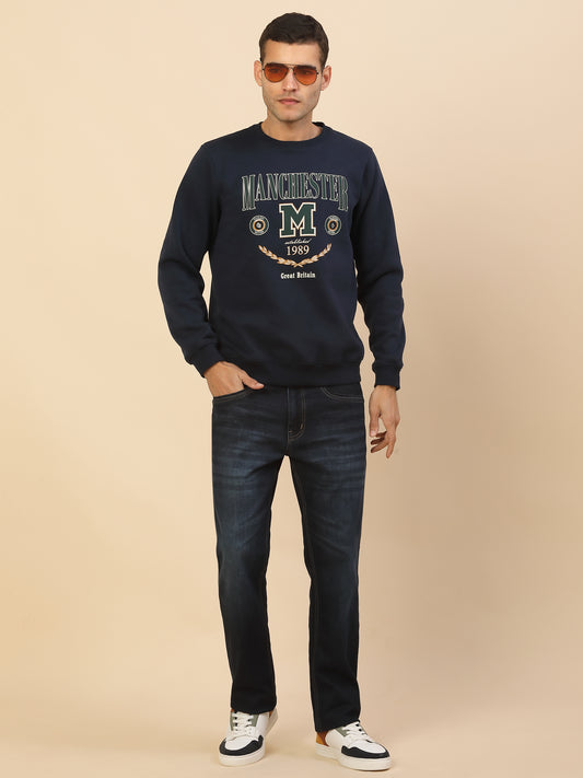 Denim Jeans for Men | Breathable & Soft with Color Fastness Straight Fit Poly Cotton Fabric Solid Pattern Button Closure