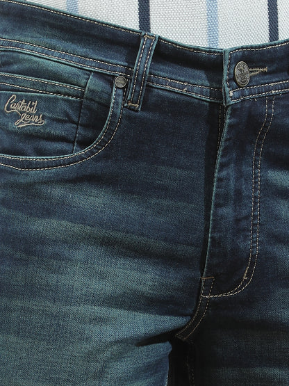 Denim Jeans for Men l Breathable & Soft with Color Fastness Slim Fit Polycotton Fabric Solid Pattern