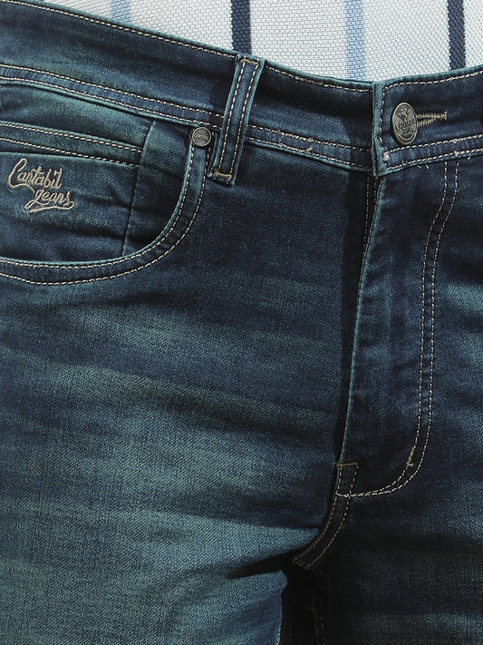 Denim Jeans for Men l Breathable & Soft with Color Fastness Slim Fit Polycotton Fabric Solid Pattern