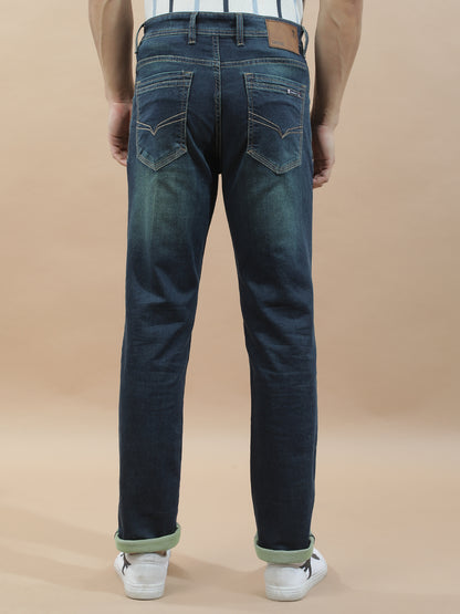 Denim Jeans for Men l Breathable & Soft with Color Fastness Slim Fit Polycotton Fabric Solid Pattern