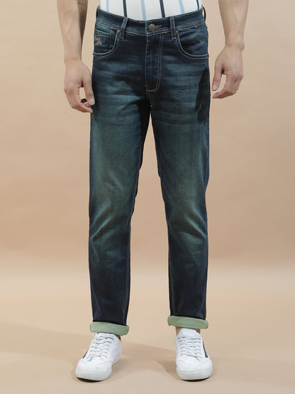 Denim Jeans for Men l Breathable & Soft with Color Fastness Slim Fit Polycotton Fabric Solid Pattern