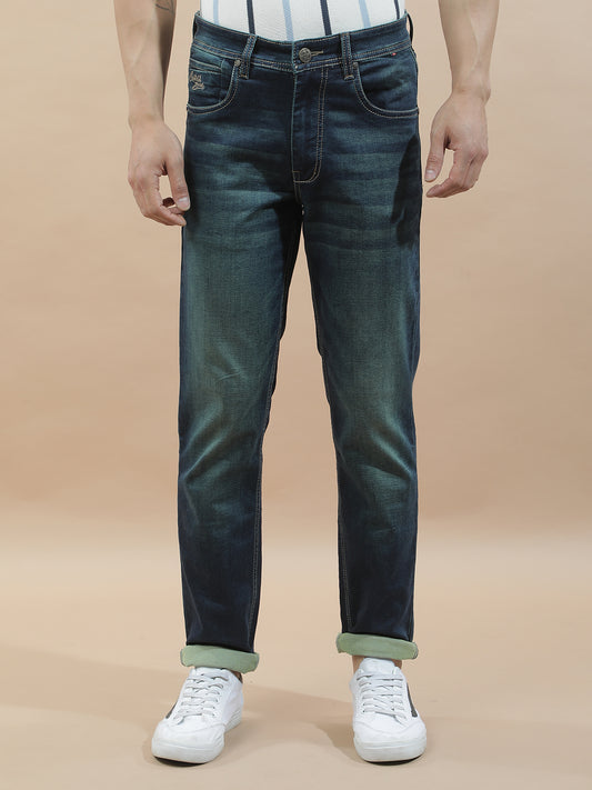 Denim Jeans for Men l Breathable & Soft with Color Fastness Slim Fit Polycotton Fabric Solid Pattern