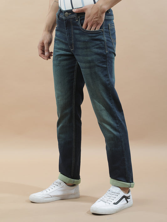 Denim Jeans for Men l Breathable & Soft with Color Fastness Slim Fit Polycotton Fabric Solid Pattern