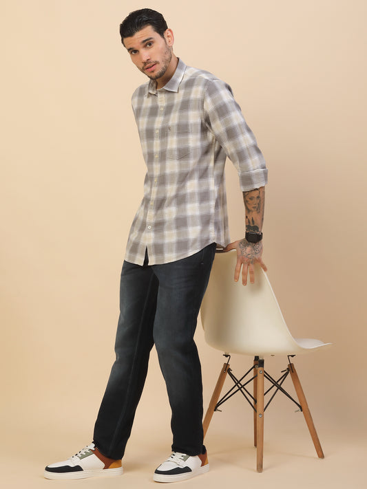 Denim Jeans for Men | Breathable & Soft with Color Fastness Slim Fit Poly Cotton Fabric Solid Pattern Button Closure