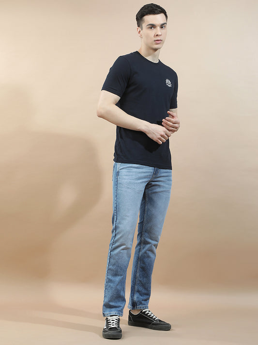 Denim Jeans for Men l Breathable & Soft with Color Fastness Straight Fit Polycotton Fabric Solid Pattern