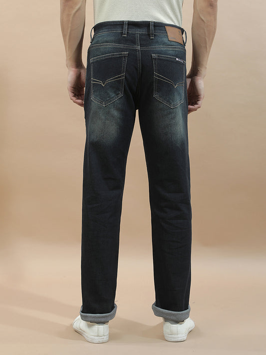 Denim Jeans for Men l Breathable & Soft with Color Fastness Slim Fit Polycotton Fabric Solid Pattern