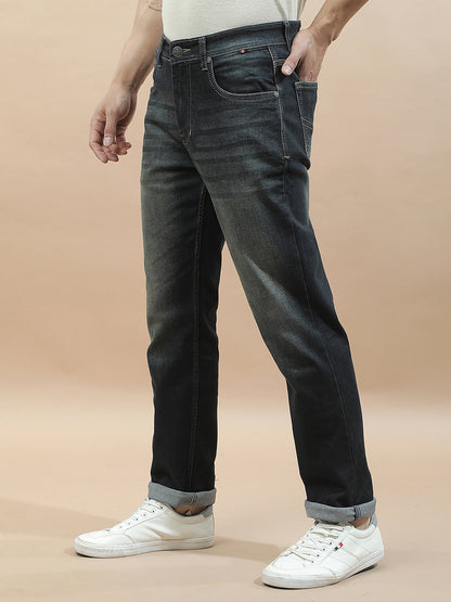 Denim Jeans for Men l Breathable & Soft with Color Fastness Slim Fit Polycotton Fabric Solid Pattern