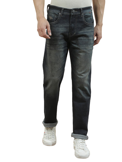 Denim Jeans for Men l Breathable & Soft with Color Fastness Slim Fit Polycotton Fabric Solid Pattern