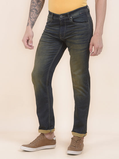 Men's Dirty Earth Slim Fit Casual Denim Jeans