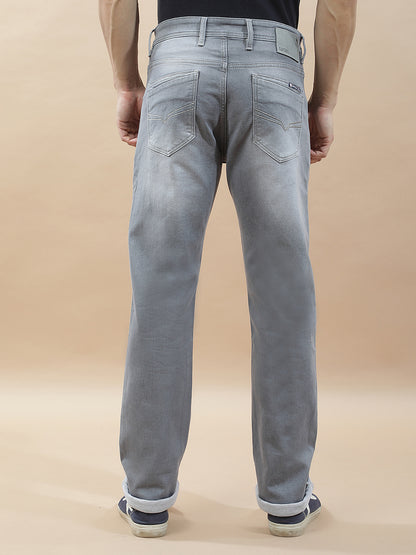 Denim Jeans for Men l Breathable & Soft with Color Fastness Straight Fit Polycotton Fabric Solid Pattern
