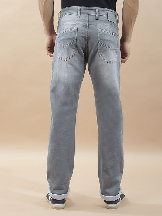 Denim Jeans for Men l Breathable & Soft with Color Fastness Straight Fit Polycotton Fabric Solid Pattern