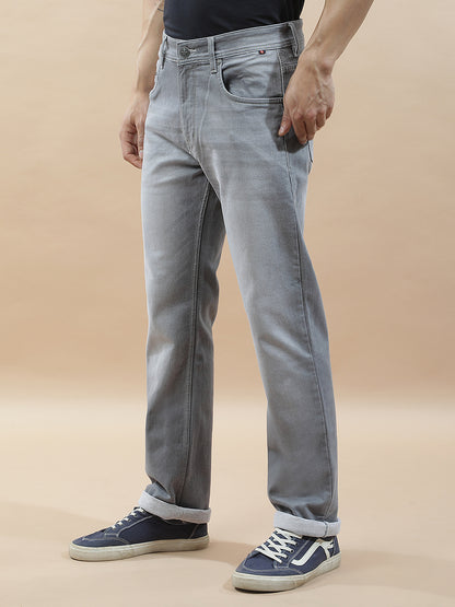 Denim Jeans for Men l Breathable & Soft with Color Fastness Straight Fit Polycotton Fabric Solid Pattern