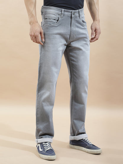 Denim Jeans for Men l Breathable & Soft with Color Fastness Straight Fit Polycotton Fabric Solid Pattern