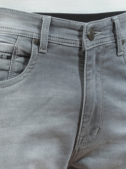 Denim Jeans for Men l Breathable & Soft with Color Fastness Straight Fit Polycotton Fabric Solid Pattern