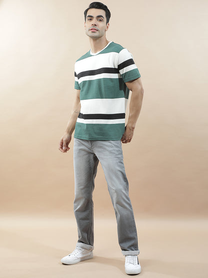Denim Jeans for Men l Breathable & Soft with Color Fastness Straight Fit Polycotton Fabric Solid Pattern