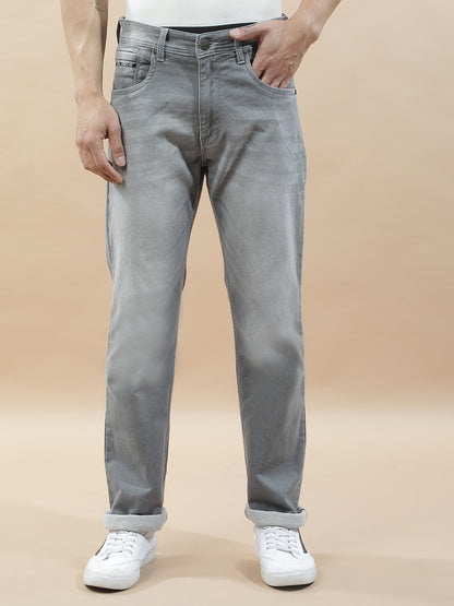 Denim Jeans for Men l Breathable & Soft with Color Fastness Straight Fit Polycotton Fabric Solid Pattern