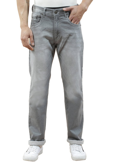 Denim Jeans for Men l Breathable & Soft with Color Fastness Straight Fit Polycotton Fabric Solid Pattern