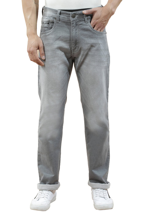 Denim Jeans for Men l Breathable & Soft with Color Fastness Straight Fit Polycotton Fabric Solid Pattern