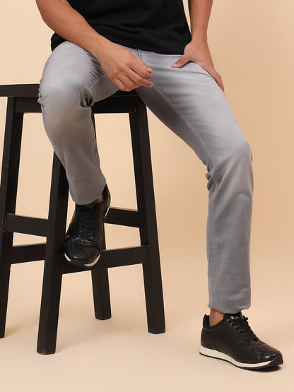 Denim Jeans for Men l Breathable & Soft with Color Fastness Straight Fit Cotton Blend Fabric Solid Pattern Button Closure