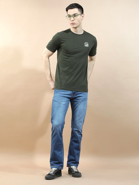 Denim Jeans for Men l Breathable & Soft with Color Fastness Straight Fit Polycotton Fabric Solid Pattern