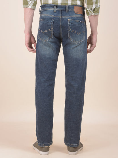 Men's Dirty Green Slim Fit Casual Denim Jeans