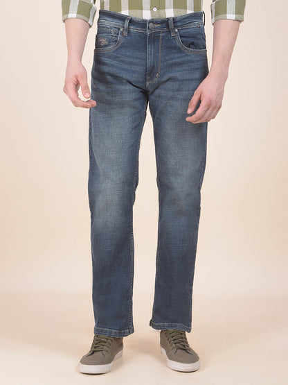 Men's Dirty Green Slim Fit Casual Denim Jeans