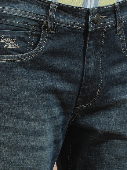 Denim Jeans for Men l Breathable & Soft with Color Fastness Slim Fit Polycotton Fabric Solid Pattern