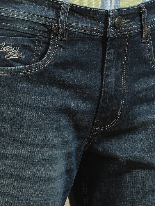 Denim Jeans for Men l Breathable & Soft with Color Fastness Slim Fit Polycotton Fabric Solid Pattern