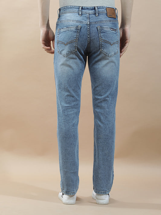 Denim Jeans for Men l Breathable & Soft with Color Fastness Slim Fit Polycotton Fabric Solid Pattern