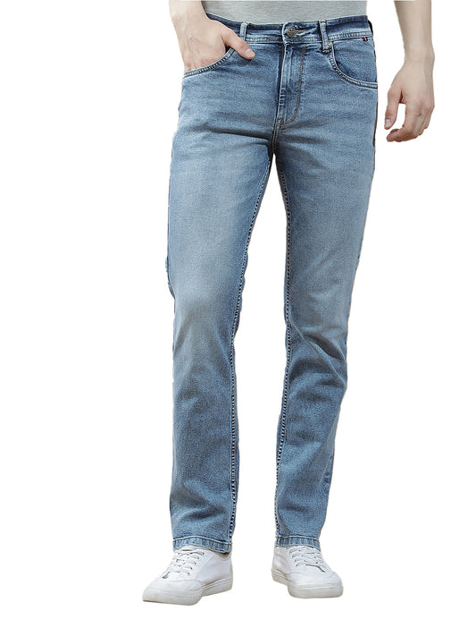 Denim Jeans for Men l Breathable & Soft with Color Fastness Slim Fit Polycotton Fabric Solid Pattern