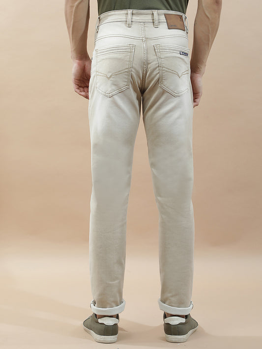 Denim Jeans for Men l Breathable & Soft with Color Fastness Slim Fit Polycotton Fabric Solid Pattern