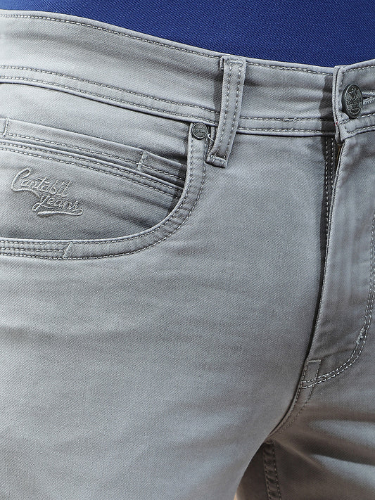 Denim Jeans for Men l Breathable & Soft with Color Fastness Slim Fit Polycotton Fabric Solid Pattern