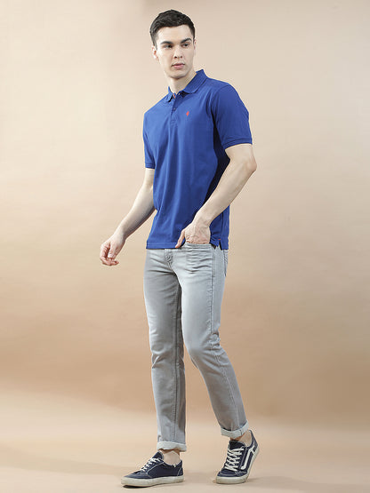 Denim Jeans for Men l Breathable & Soft with Color Fastness Slim Fit Polycotton Fabric Solid Pattern