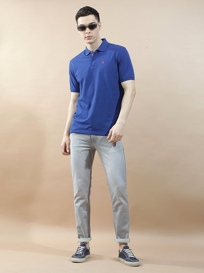 Denim Jeans for Men l Breathable & Soft with Color Fastness Slim Fit Polycotton Fabric Solid Pattern