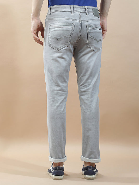 Denim Jeans for Men l Breathable & Soft with Color Fastness Slim Fit Polycotton Fabric Solid Pattern