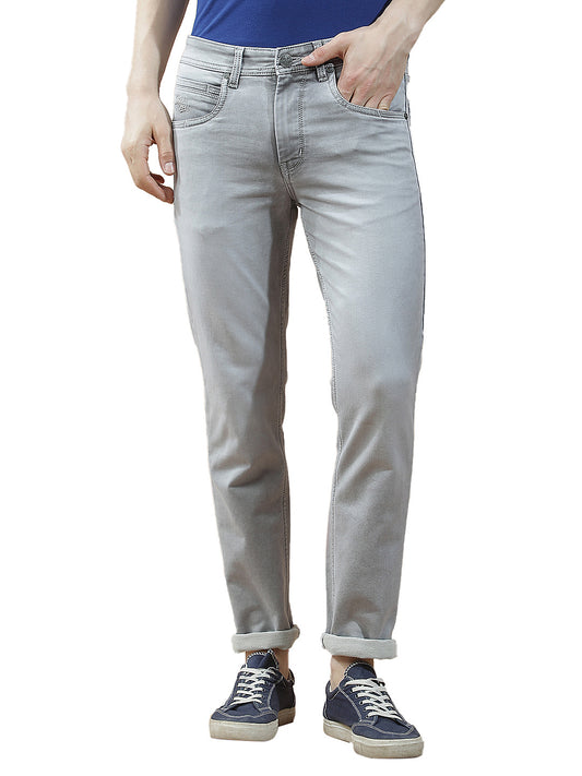 Denim Jeans for Men l Breathable & Soft with Color Fastness Slim Fit Polycotton Fabric Solid Pattern