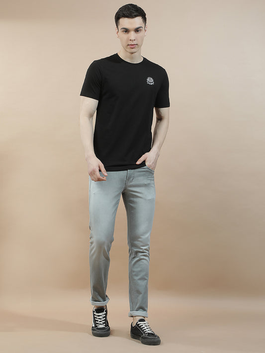 Denim Jeans for Men l Breathable & Soft with Color Fastness Slim Fit Polycotton Fabric Solid Pattern