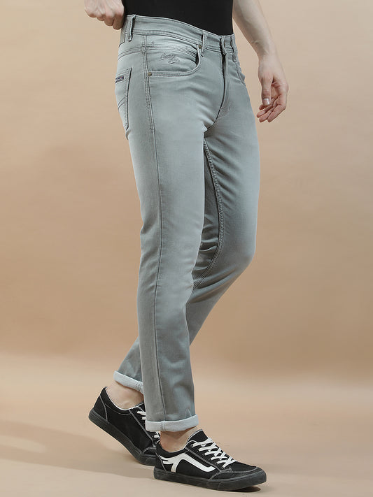 Denim Jeans for Men l Breathable & Soft with Color Fastness Slim Fit Polycotton Fabric Solid Pattern