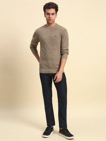 Denim Jeans for Men l Breathable & Soft with Color Fastness Straight Fit Poly Cotton Fabric Solid Pattern Button Closure