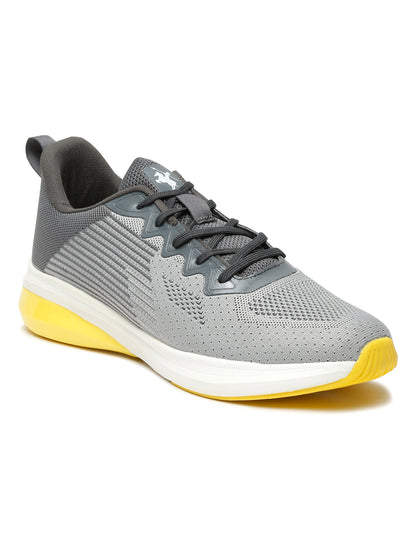 Men Lace-Up Grey Casual Shoes