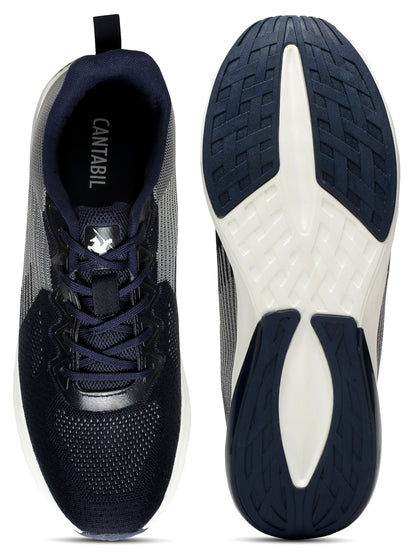 Men Lace-Up Navy Blue Casual Shoes