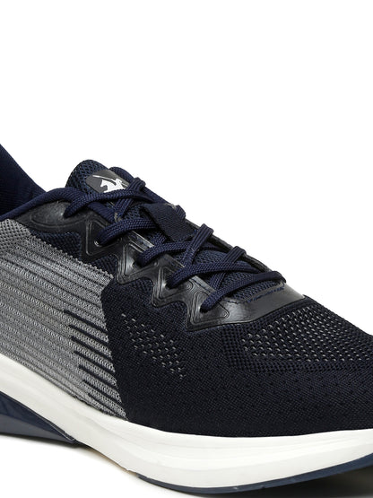 Men Lace-Up Navy Blue Casual Shoes