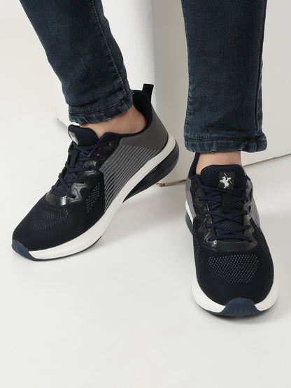 Men Lace-Up Navy Blue Casual Shoes