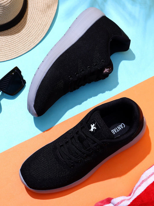 Casual Sneaker Shoes for Men | Lightweight & Comfortable with Cushioned Insole Textile Upper Ethylene Vinyl Acetate Sole Lace-Up Closure